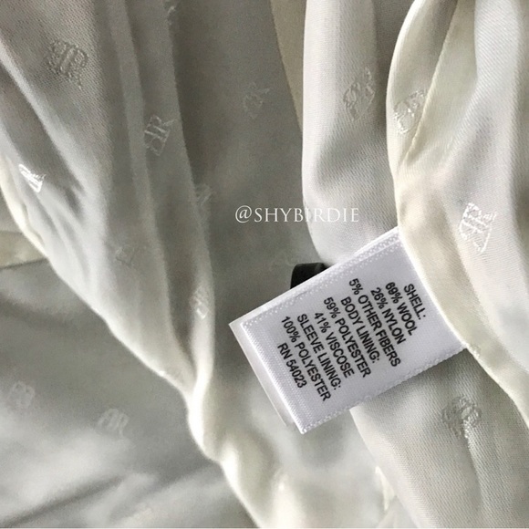 Banana Republic Collarless Houndstooth Wool Coat - Picture 8 of 15